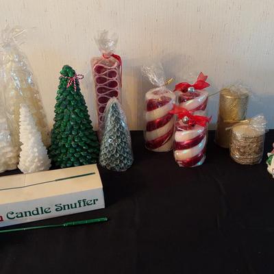 Assortment of Brand New Christmas Candles