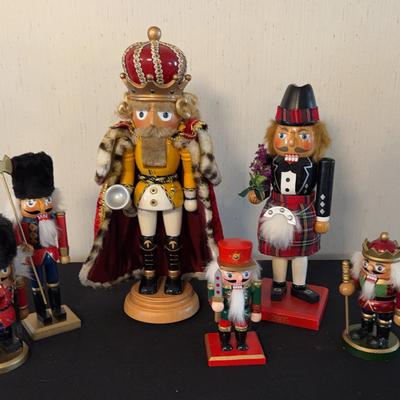 Incredible Collection of Wooden Christmas Nutcrackers (6, 1 Is musical)