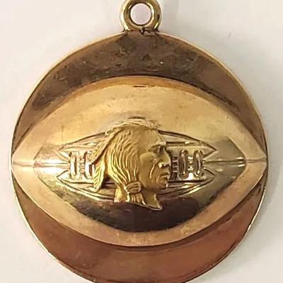 10K Gold Washington Redskins NFL Football 1961 Alumni Appreciation Charm - 1"