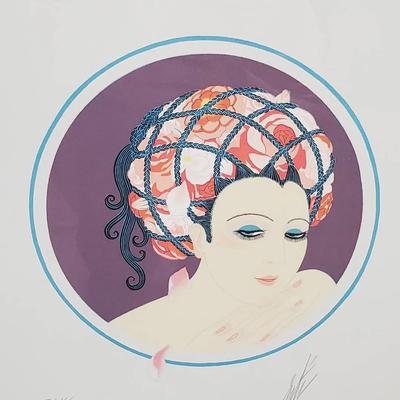 Erte Signed & Numbered Serigraph “Rose Turban” 