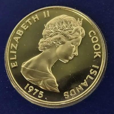 1975 Cook Islands $100 Gold Coin (.900 Fine), Uncirculated Mint Condition with Certificate
