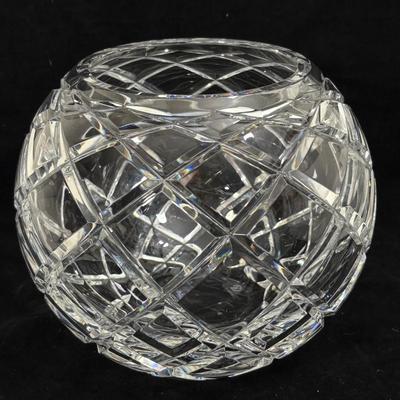 Tiffany & Co Diamond Cut Crystal Rose Bowl