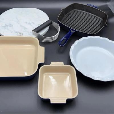 French Ceramic Bakeware, Staub Cast Iron, Italian Marble Slab, Pastry Blender