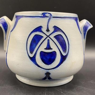 Henry van de Velde (surroundings of) Rare Punch Bowl. c1902.