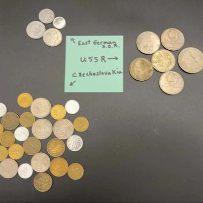 Coins From USSR / East German DDR / Czechoslovakia