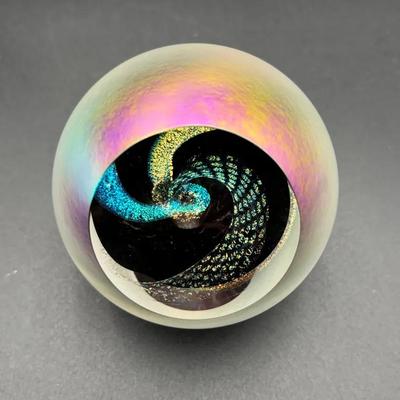 Handblown Glass Art Paperweight #1