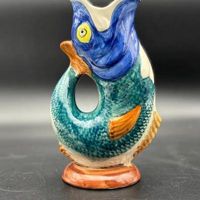 Portuguese Gurgling Fish Pitcher
