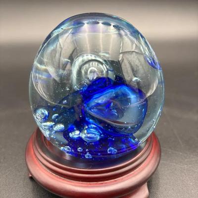 Handblown Glass Art Paperweight #2