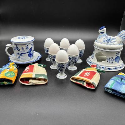 Single serving Tea cup with Boiled Egg warmer