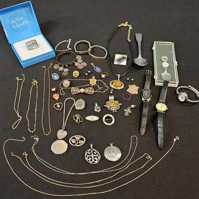 Sterling Silver Chains, Pendants & Mixed Jewelry Collection