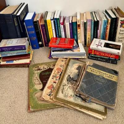 Mixed Book Collection – Christian Titles, Gardening, Dictionaries & Vintage Children’s Books