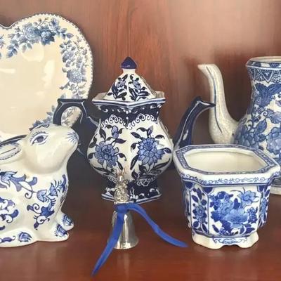 Blue & White Ceramic Décor Collection Featuring Biltmore Blue Ridge China