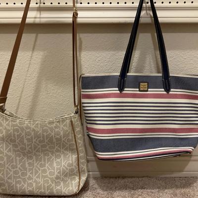 Calvin Klein And Dooney & Bourke Handbags