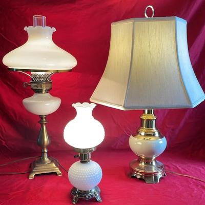 Three White Lamps 