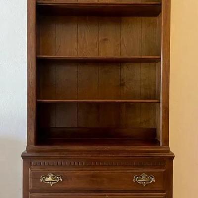 Ethan Allen Bookcase With Drawers