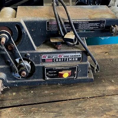 Craftsman Motorized 4” Belt And 6” Disc Sander