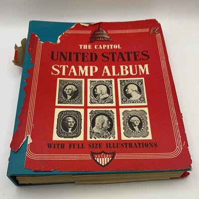 The Capital United States Stamp Album With Full-Size Illustrations ￼