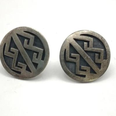 Sterling Silver Native American Earrings 8.6g Total 
