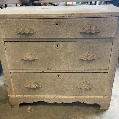 Vintage Wooden Chest Of Drawers