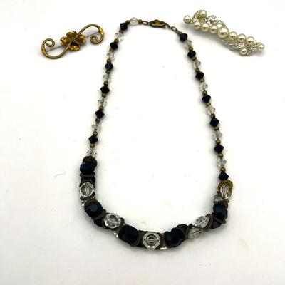Vintage Necklace, Brooches 
