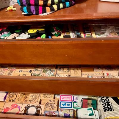 Sale Photo Thumbnail #40: Dresser filled with stamps 