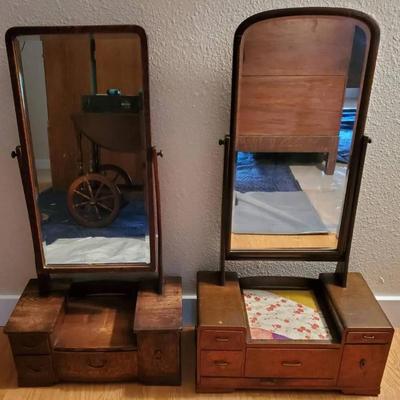 Ko132v antique vanity mirrors with drawers