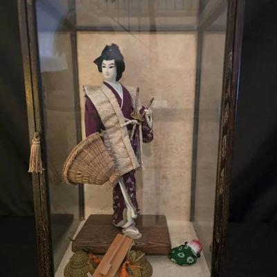 Ko223 vintage japanese samurai in case