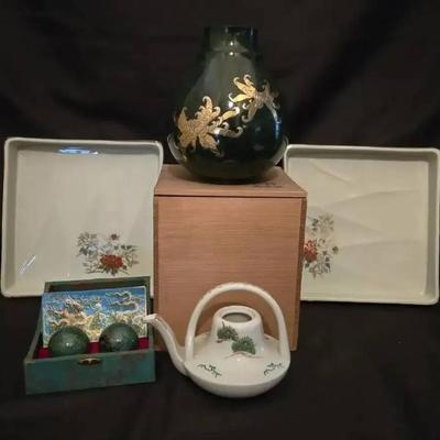 Ko181 green vase and more