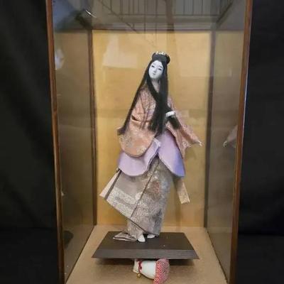 Ko224 vintage japanese geisha doll