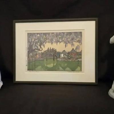 Ko128v toshi yoshida woodblock lladro porcelain