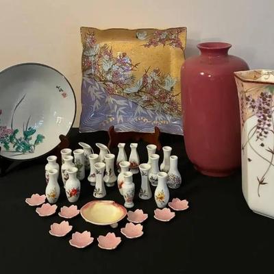 Ko178 asian tiny large vases