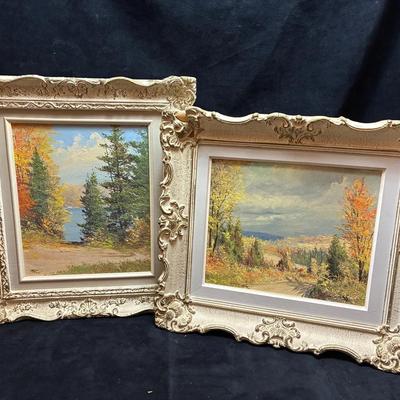M f. kousal original oil paintings