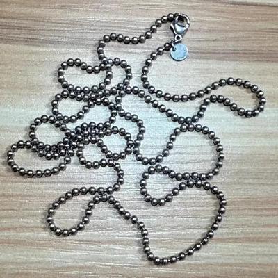 Tiffany co stamped sterling ball chain