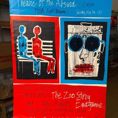 1967 theatre of the absurd the zoo story endgame poster