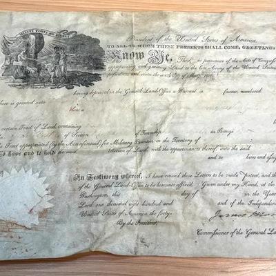 James monroe land grant