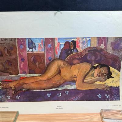 Louvre museum gaugin nevermore poster