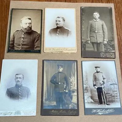 German military carte de visite collection