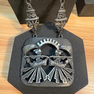 Tiahuanaco jewels pre columbian replica pendant necklace