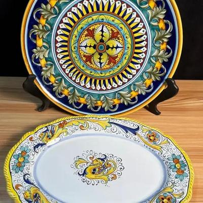 Umberto italy hand painted plate other