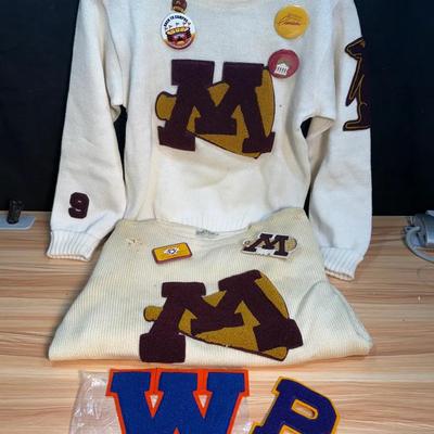 Minnesota gophers letterman sweaters other items