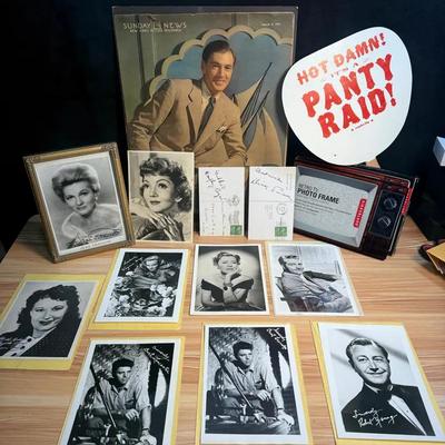 Vintage movie star fan club head shots