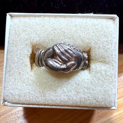 English sterling friendship ring