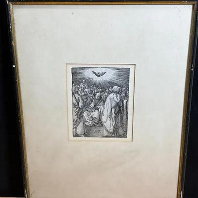 The small passion" by albrecht durer antique woodcut