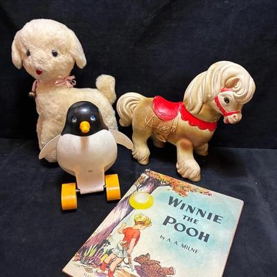 Krueger nyc plush lamb winnie the pooh book