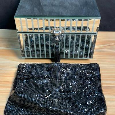 Whiting davis mesh purse z gallerie trinket box
