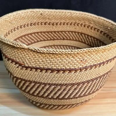 Pacific northwest tribe woven basket