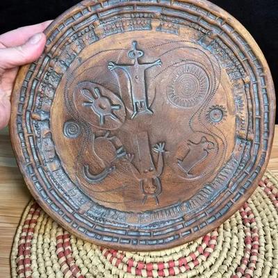 Lindsey petroglyph pottery tray