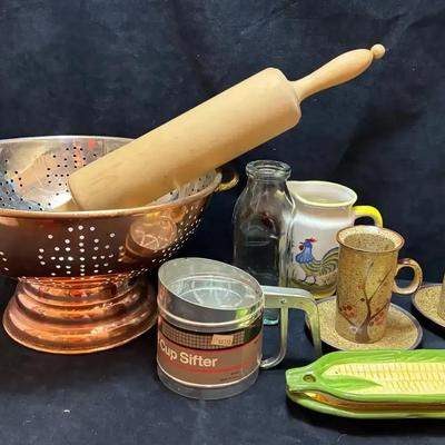 Solid copper strainer otagiri handmade cups