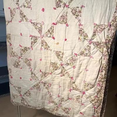Antique linen quilt