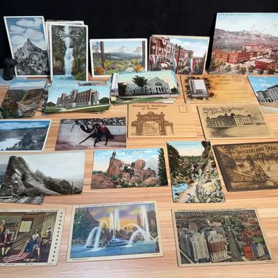 Vintage postcard assortment